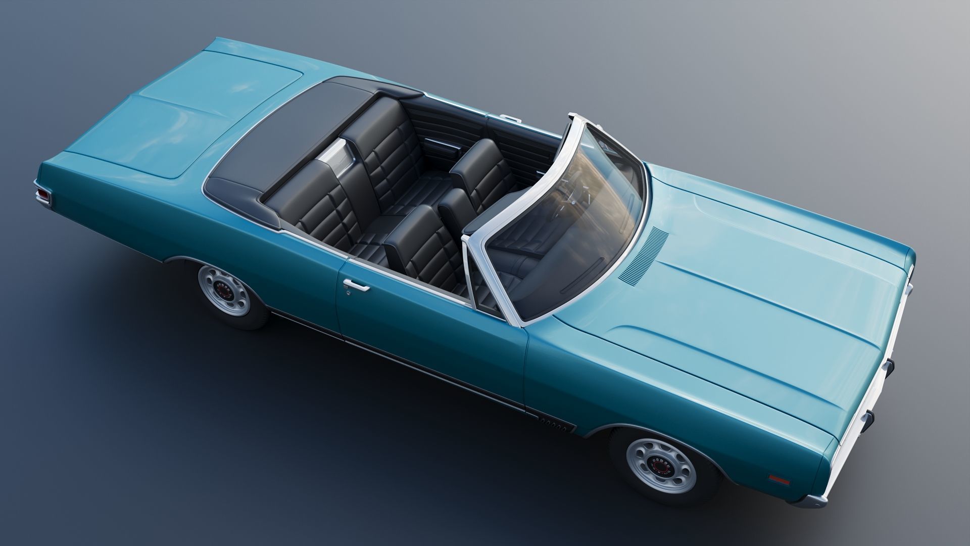 Dodge Polara Convertible 1969 3D print model_13