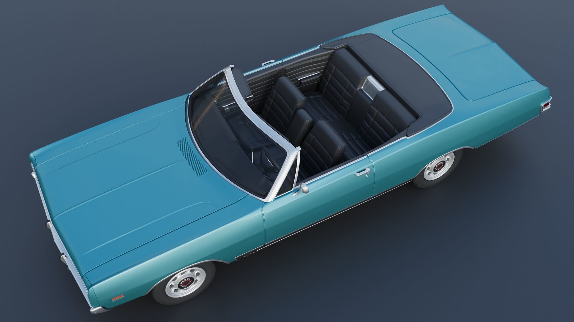 Dodge Polara Convertible 1969 3D print model_14