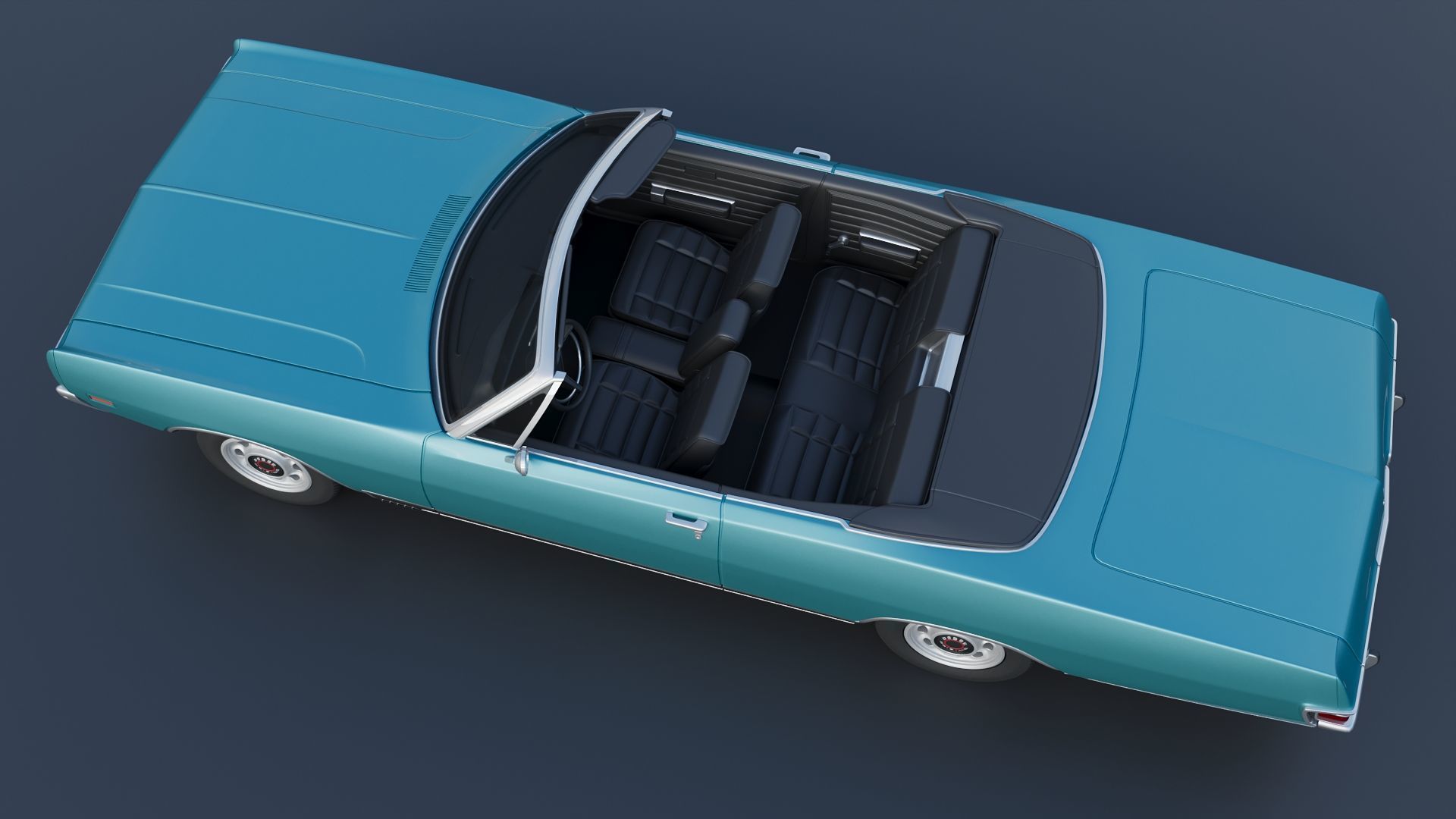 Dodge Polara Convertible 1969 3D print model_5