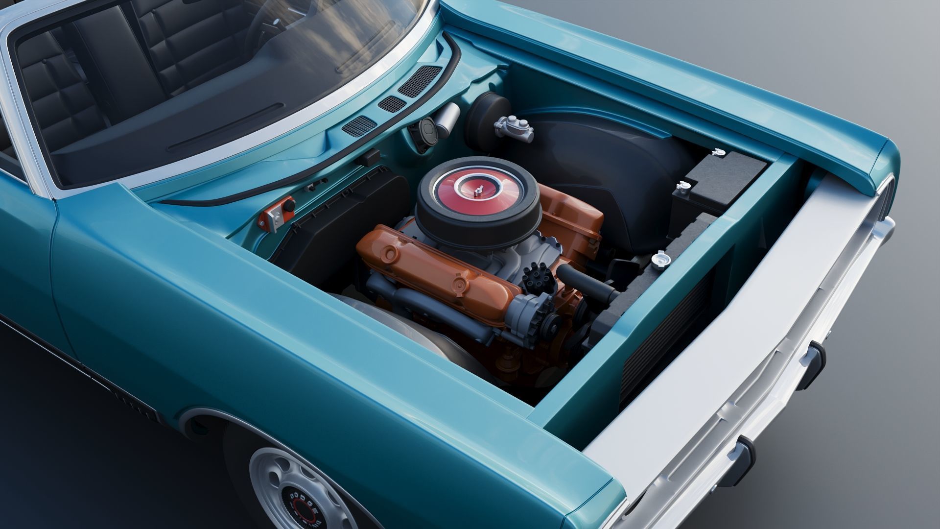 Dodge Polara Convertible 1969 3D print model_18