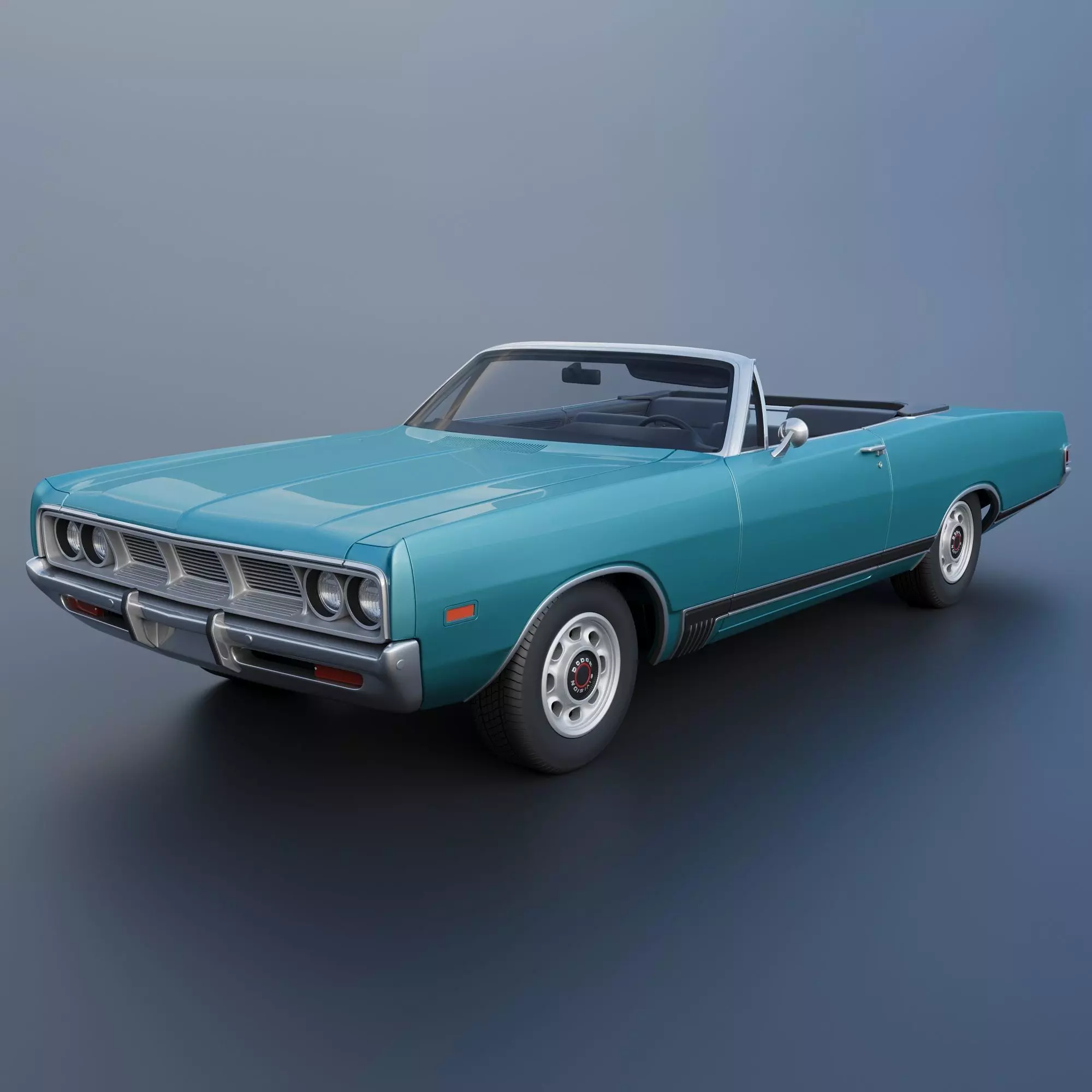 Dodge Polara Convertible 1969 3D print model_0