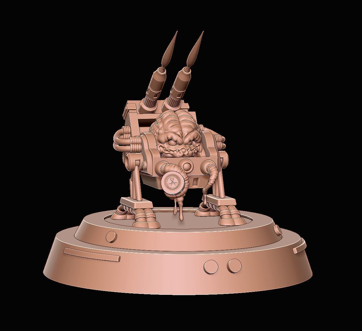 KRANG BUBBLE WALKER MACHINE - TMNT STATUE TOY FANART  3D print model_13