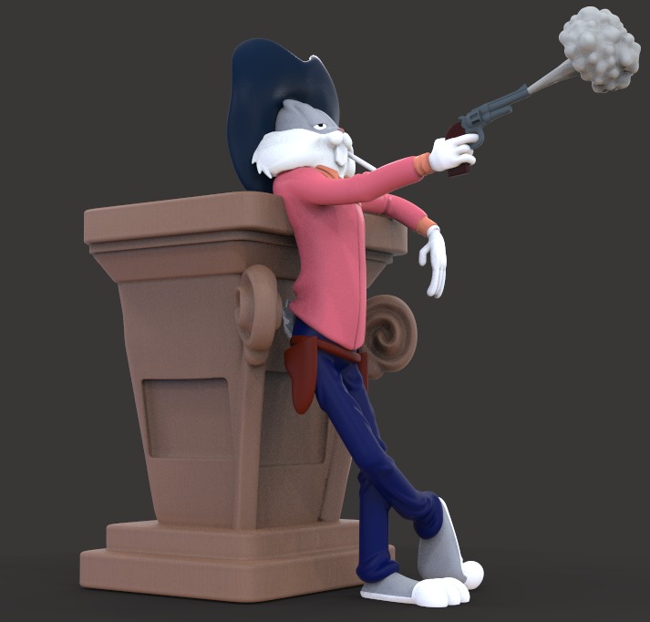 BUGS BUNNY -WILD AND WOOLLY HARE EPISODE- PARTS AND COMPLETE 3D print model_9