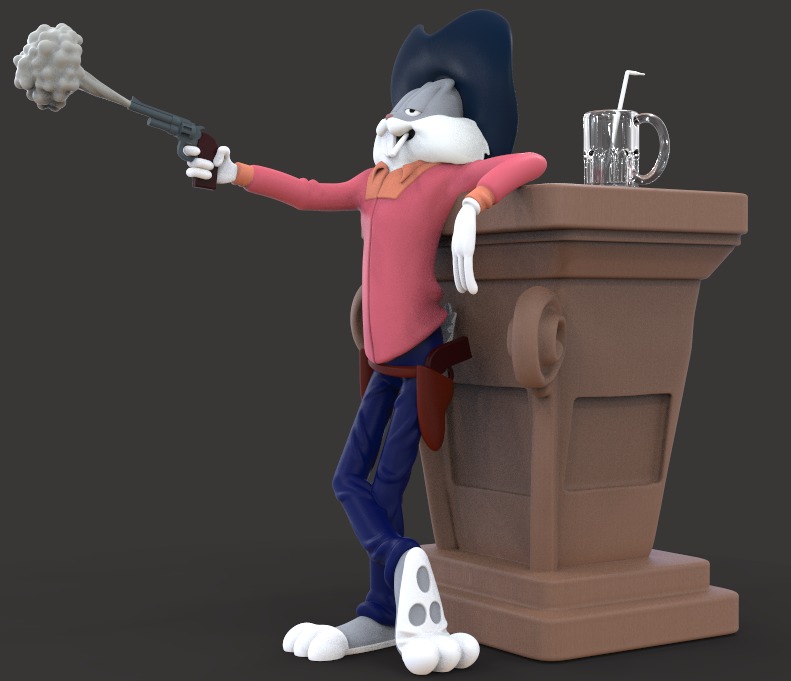 BUGS BUNNY -WILD AND WOOLLY HARE EPISODE- PARTS AND COMPLETE 3D print model_3