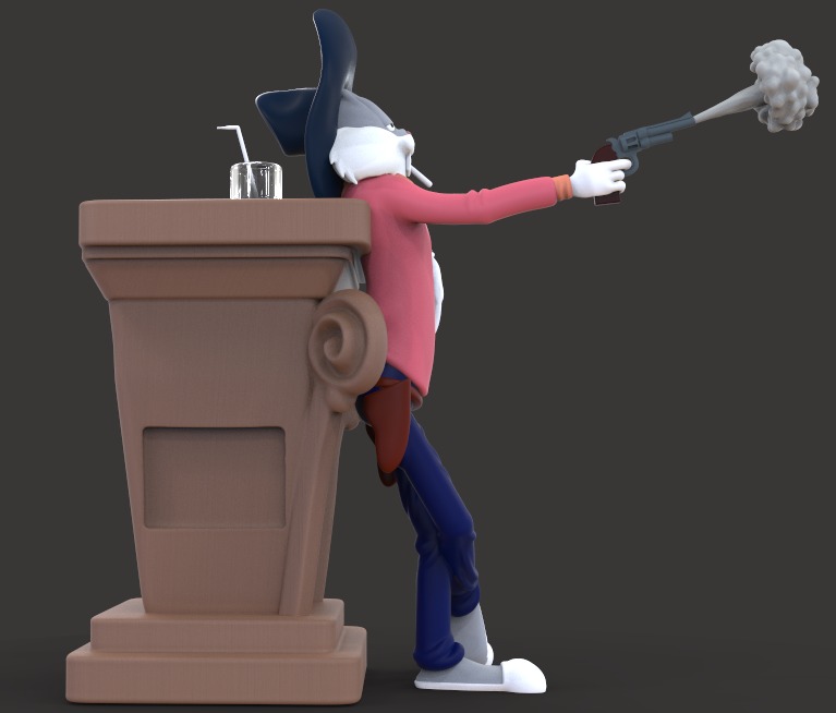 BUGS BUNNY -WILD AND WOOLLY HARE EPISODE- PARTS AND COMPLETE 3D print model_8