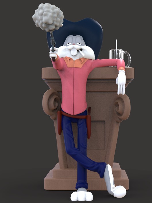 BUGS BUNNY -WILD AND WOOLLY HARE EPISODE- PARTS AND COMPLETE 3D print model_2