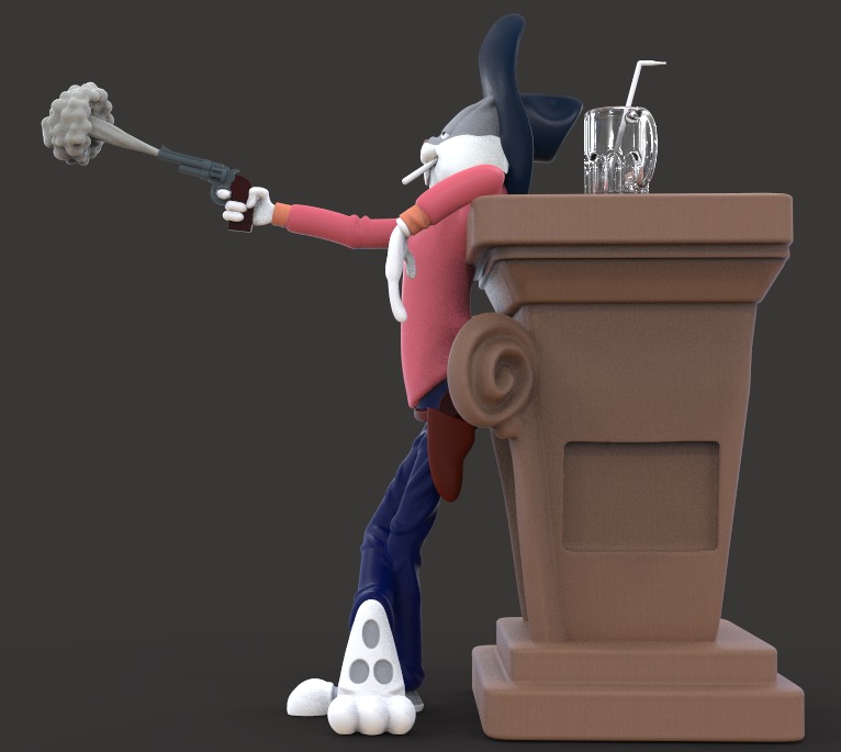 BUGS BUNNY -WILD AND WOOLLY HARE EPISODE- PARTS AND COMPLETE 3D print model_4