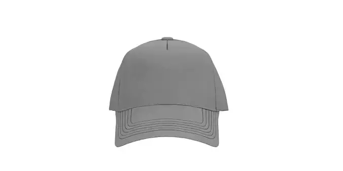 Dark Grey Cotton Fabric Cap