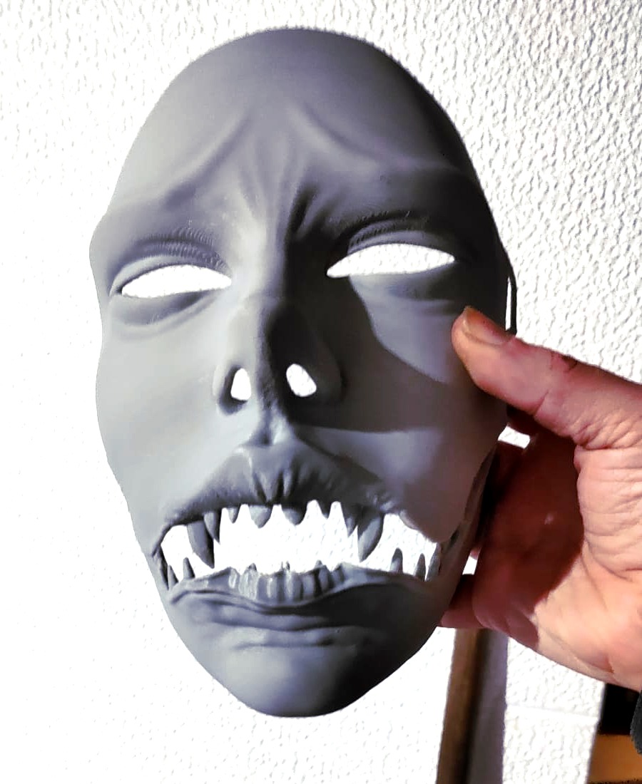 japanese style demon mask 3D print model_2