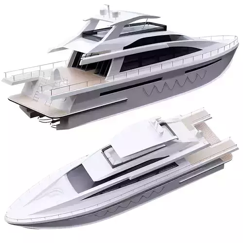 Yacht 3D model