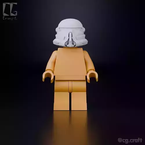 Airborne Clone Trooper LEGO helmet 3D print model