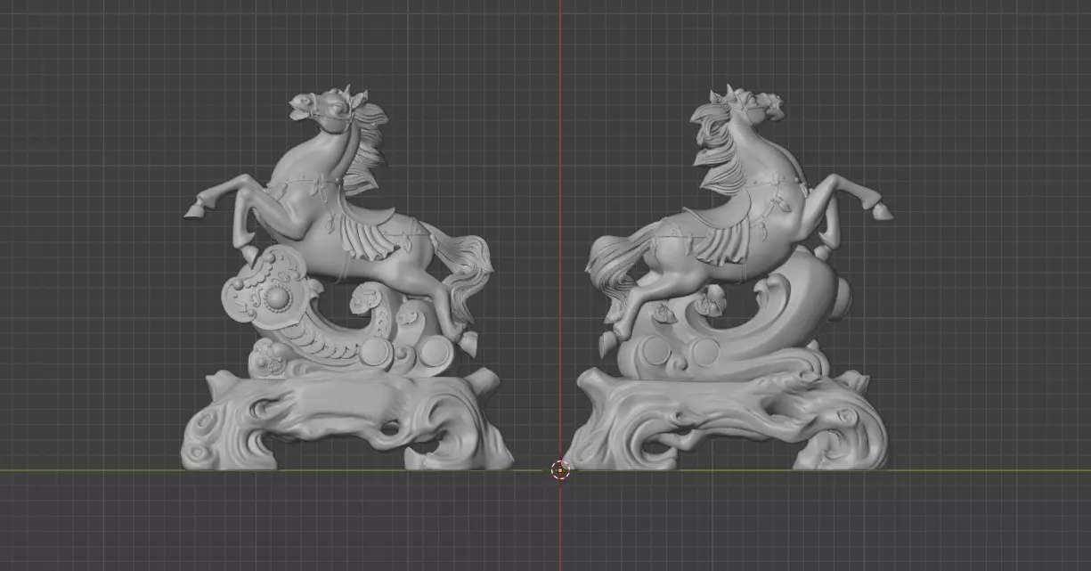 Decorative horse 3D print model_0