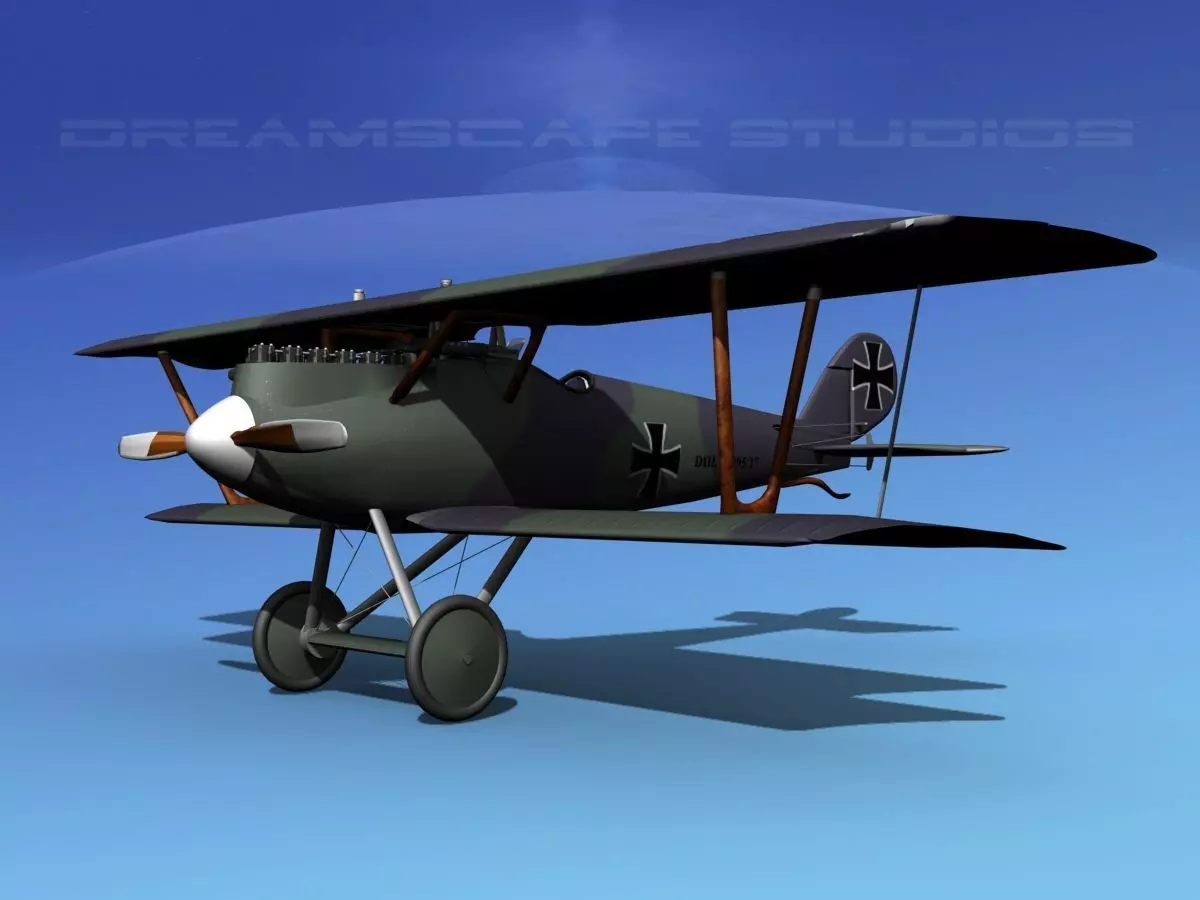 Pfalz DIII Historic Fighter V13 3D model_0