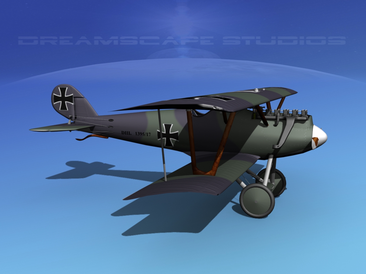 Pfalz DIII Historic Fighter V13 3D model_7