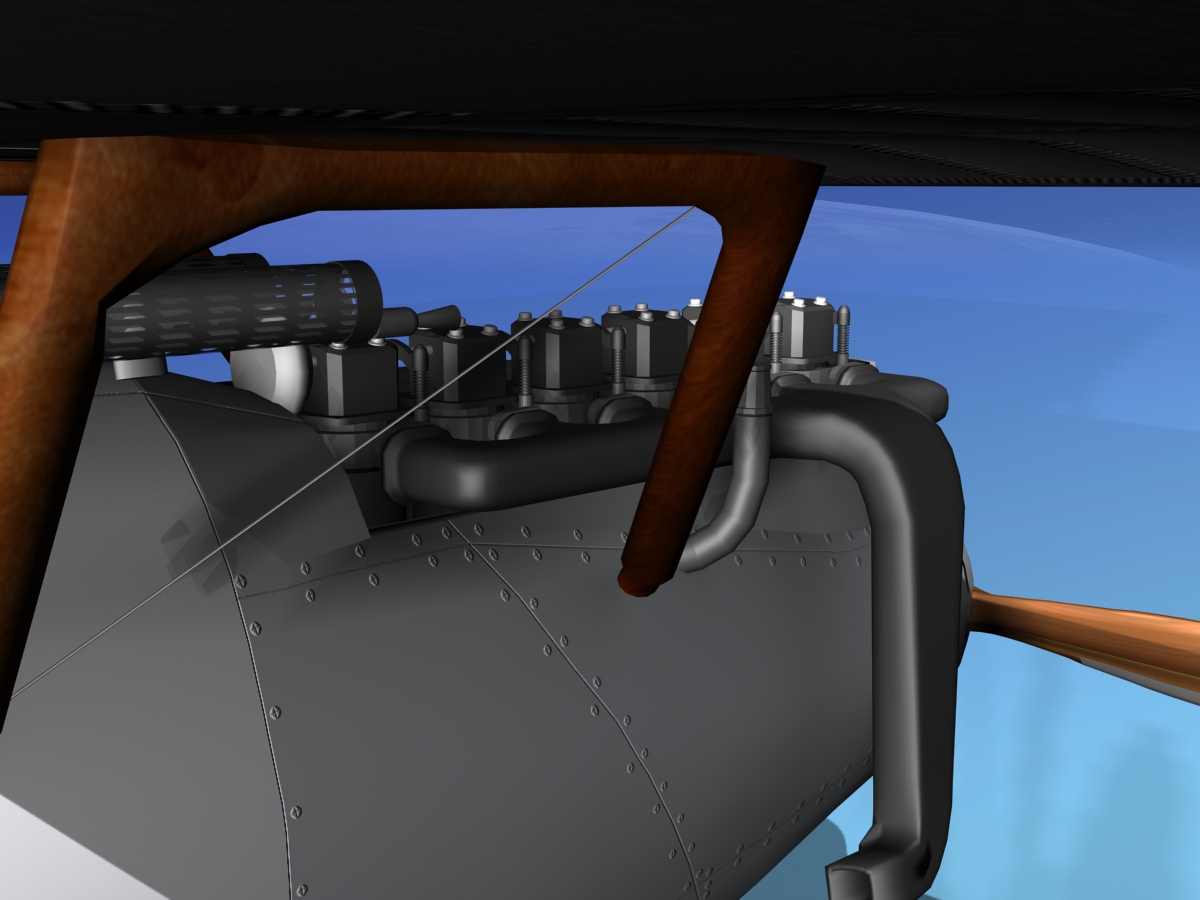 Pfalz DIII Historic Fighter V13 3D model_4