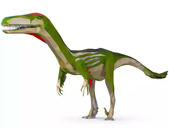 Dinosaur Austro Lowpoly Art Style Animal Low-poly 3D model