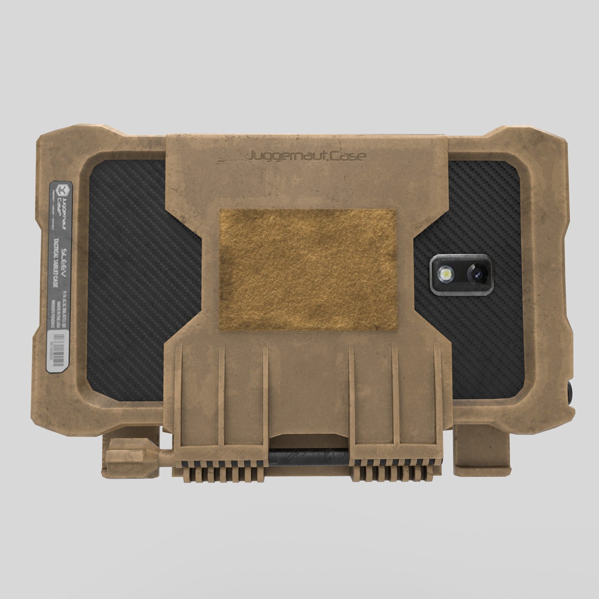 Tactical Tablet MOLLE BasePlate Low-poly 3D model_5