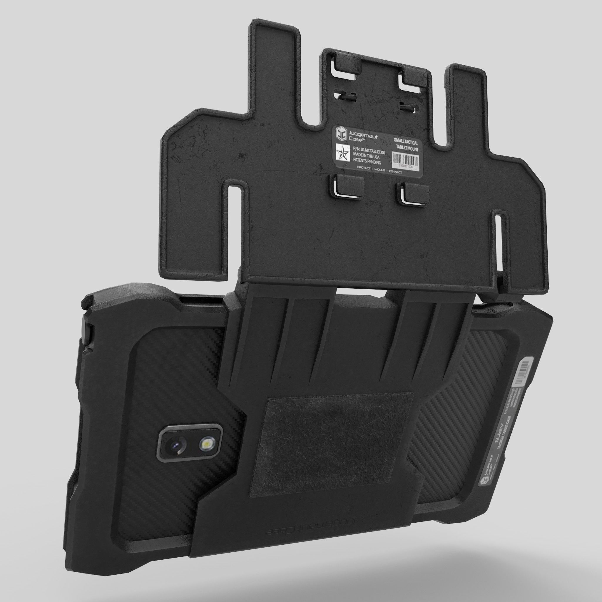 Tactical Tablet MOLLE BasePlate Low-poly 3D model_4