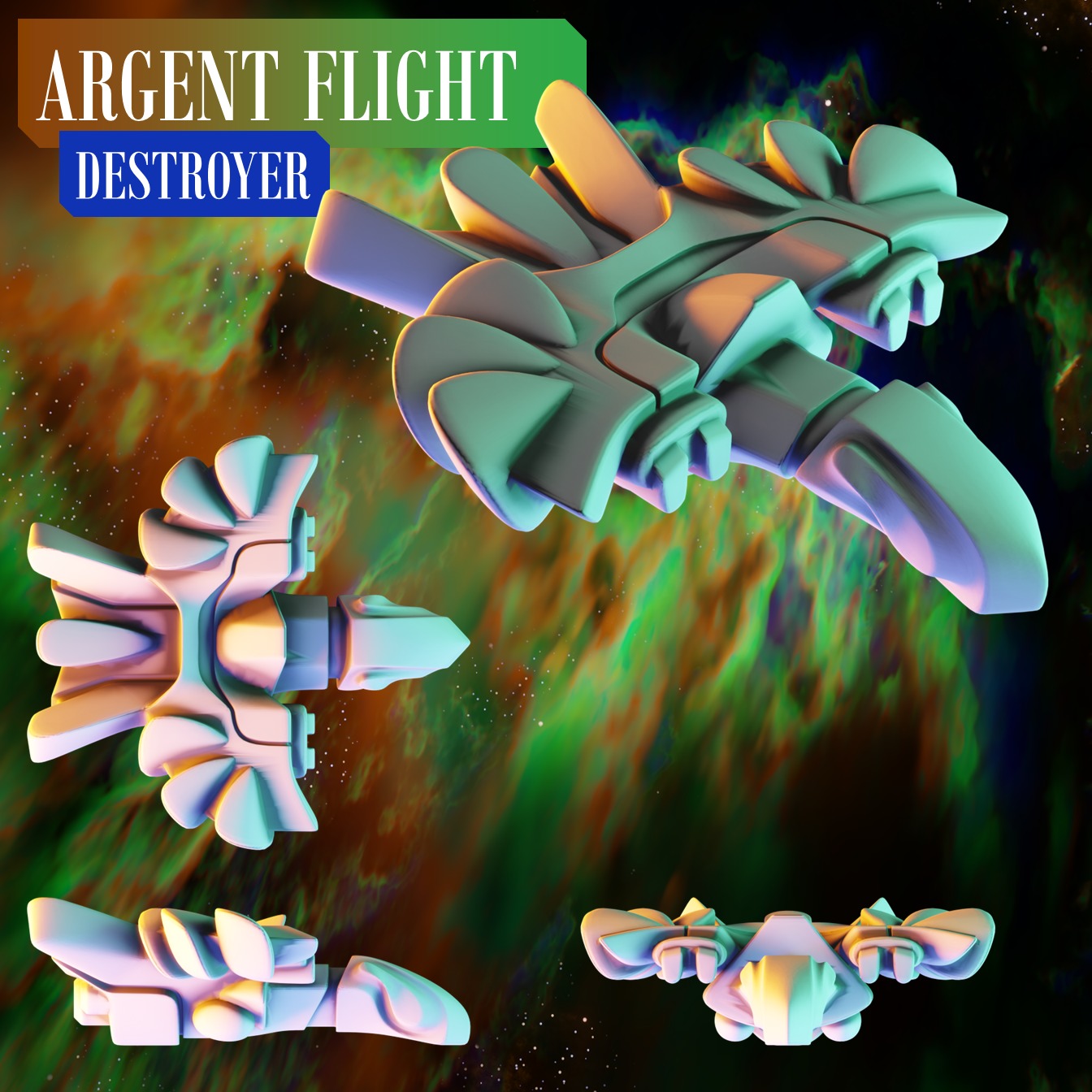 Twilight Imperium Ships Argent Flight 3D print models 3D print model_8