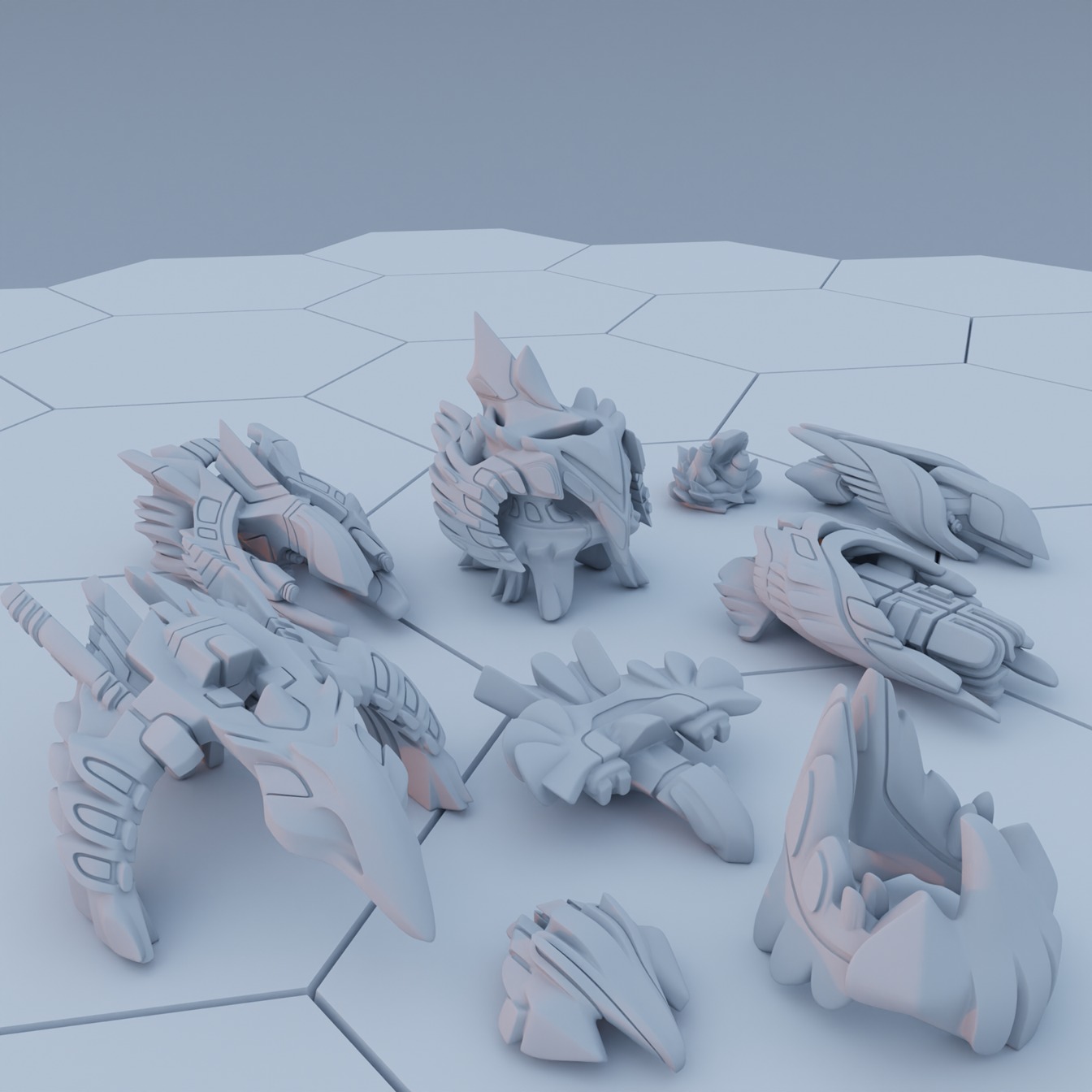 Twilight Imperium Ships Argent Flight 3D print models 3D print model_2