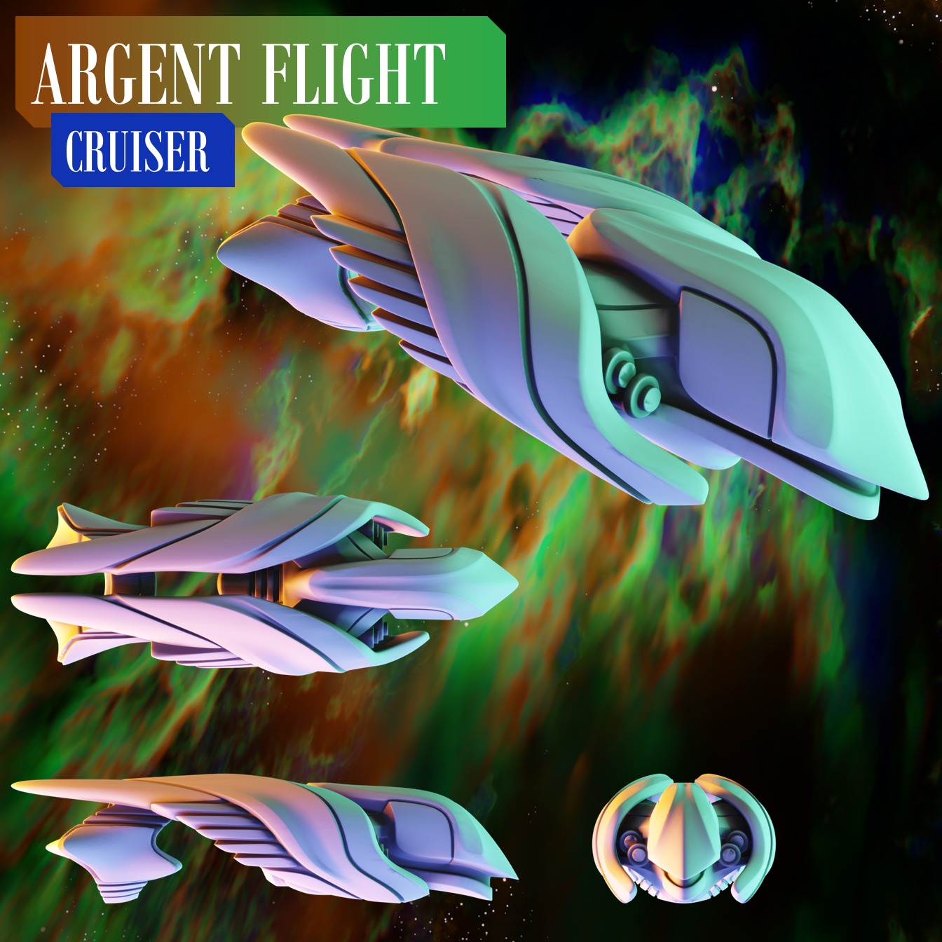 Twilight Imperium Ships Argent Flight 3D print models 3D print model_7