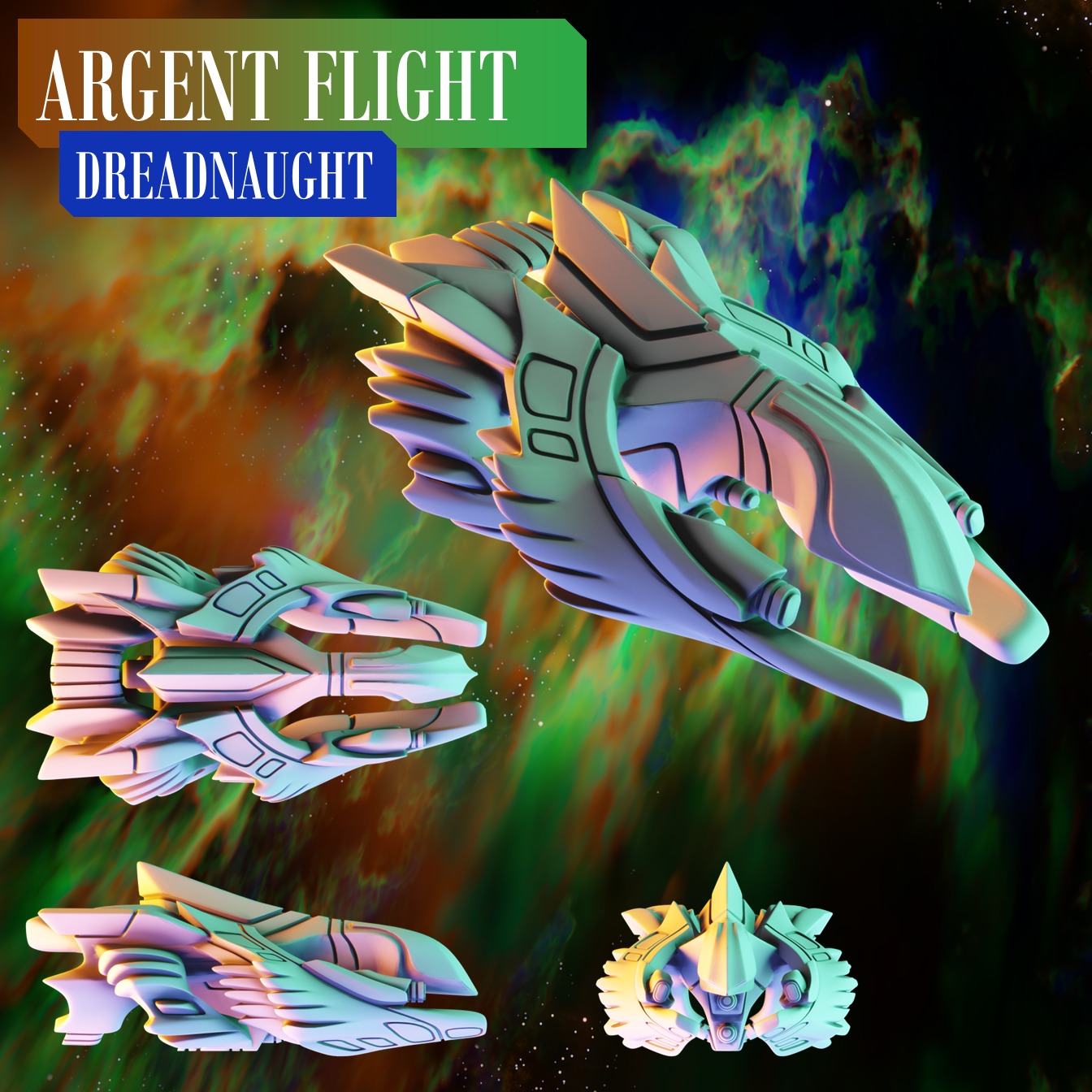 Twilight Imperium Ships Argent Flight 3D print models 3D print model_5
