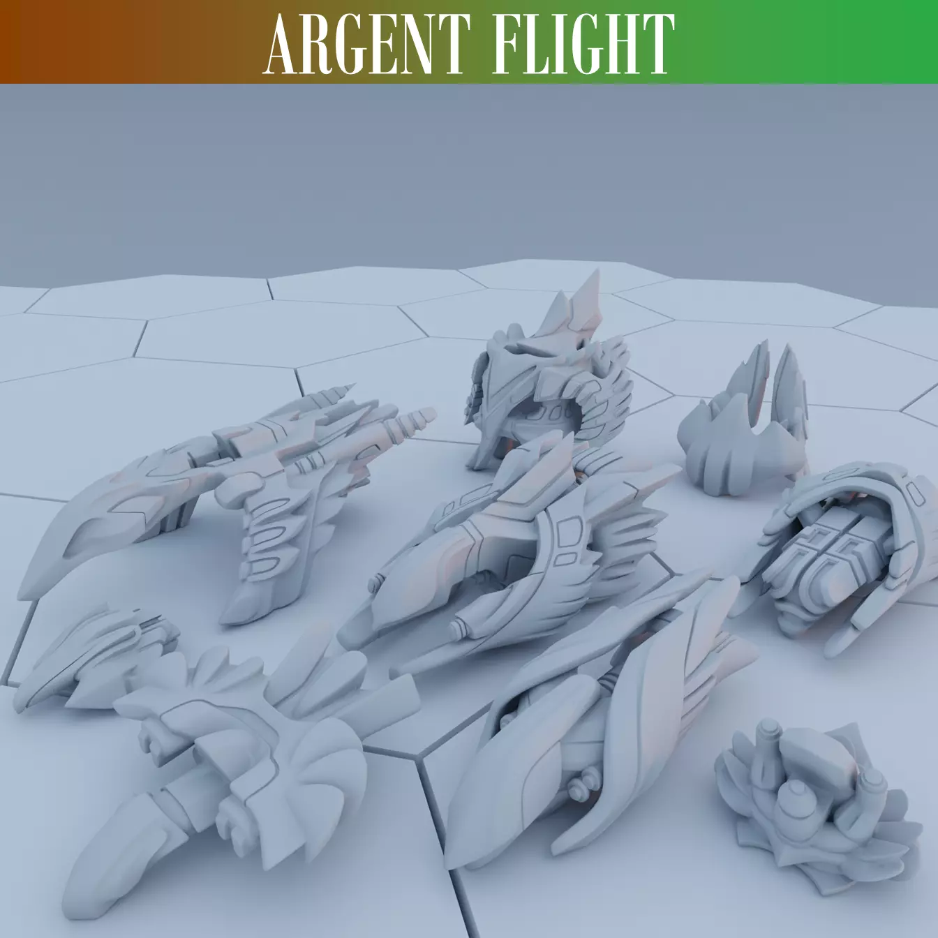 Twilight Imperium Ships Argent Flight 3D print models 3D print model_0