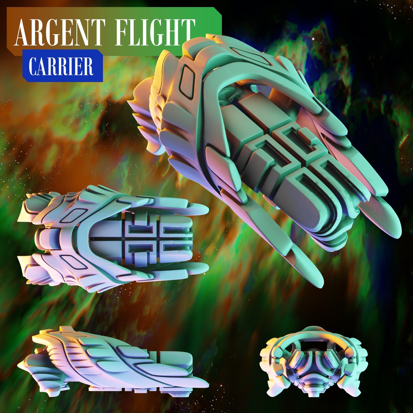 Twilight Imperium Ships Argent Flight 3D print models 3D print model_6