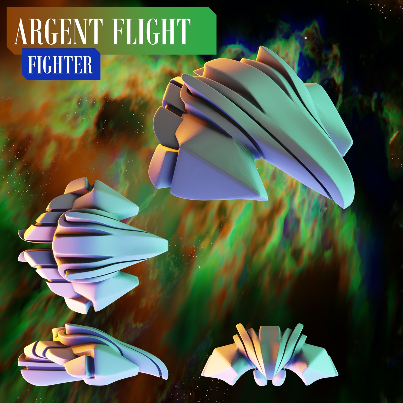 Twilight Imperium Ships Argent Flight 3D print models 3D print model_9