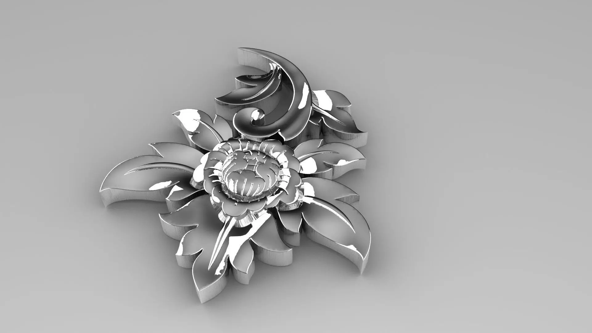 Thai pattern 3D print model_0