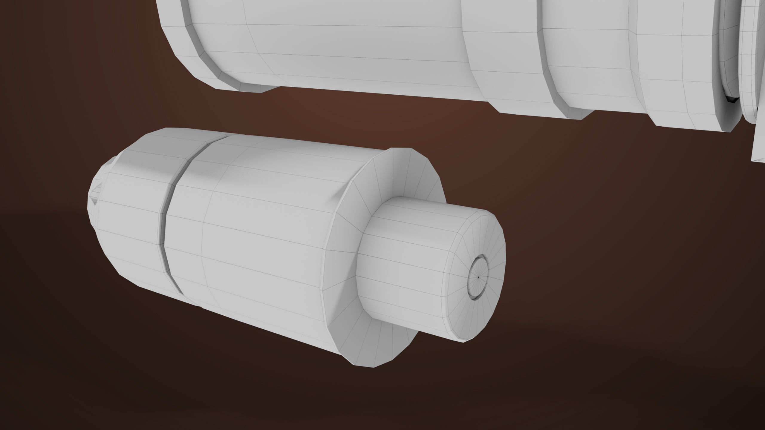 Light Machine Gun 10 Wood All PBR Unity UE Textures Low-poly 3D model_87