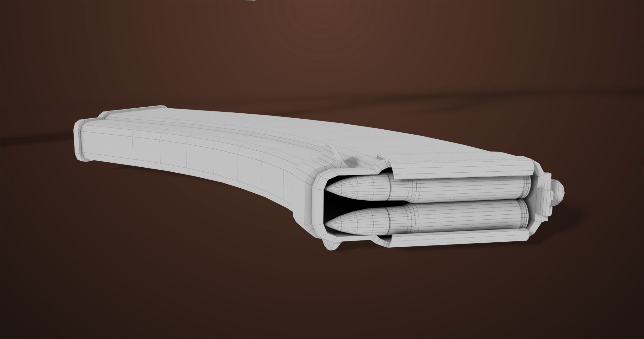 Light Machine Gun 10 Wood All PBR Unity UE Textures Low-poly 3D model_71