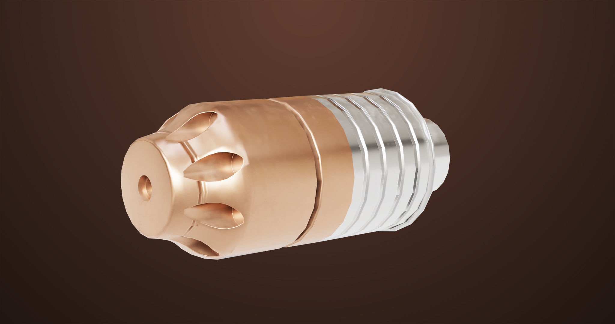 Light Machine Gun 10 Wood All PBR Unity UE Textures Low-poly 3D model_43