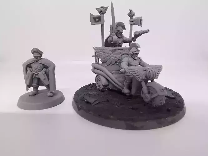 Hive City Guard Imperial Solar Lord and Castellan 3D print model