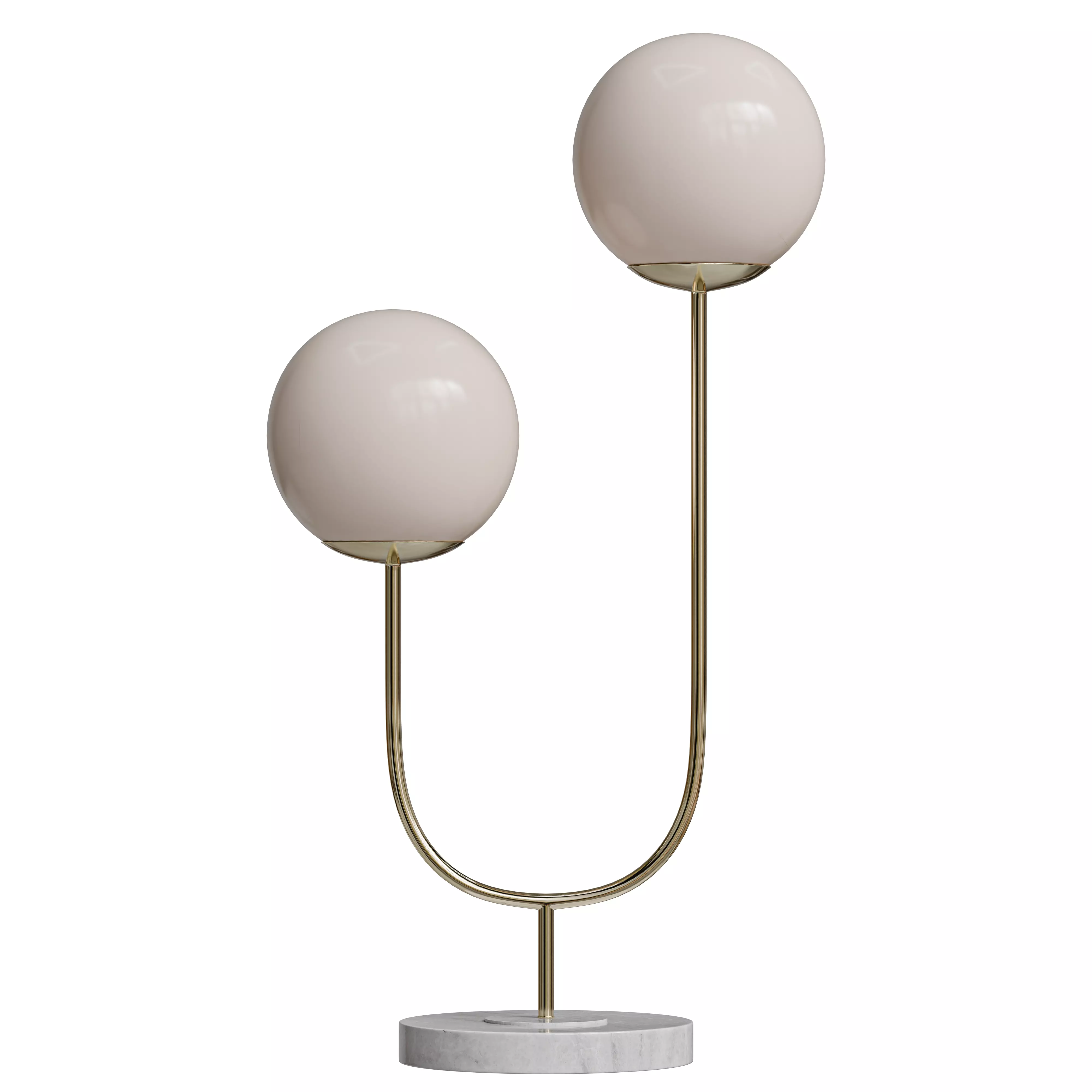 Ruby Metal Table Lamp Low-poly 3D model