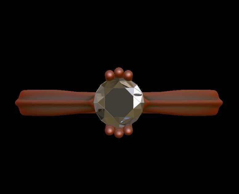 Solitaire Engagement Ring 02 3D print model_27