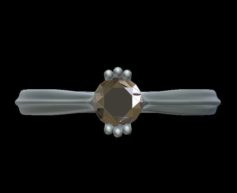 Solitaire Engagement Ring 02 3D print model_21