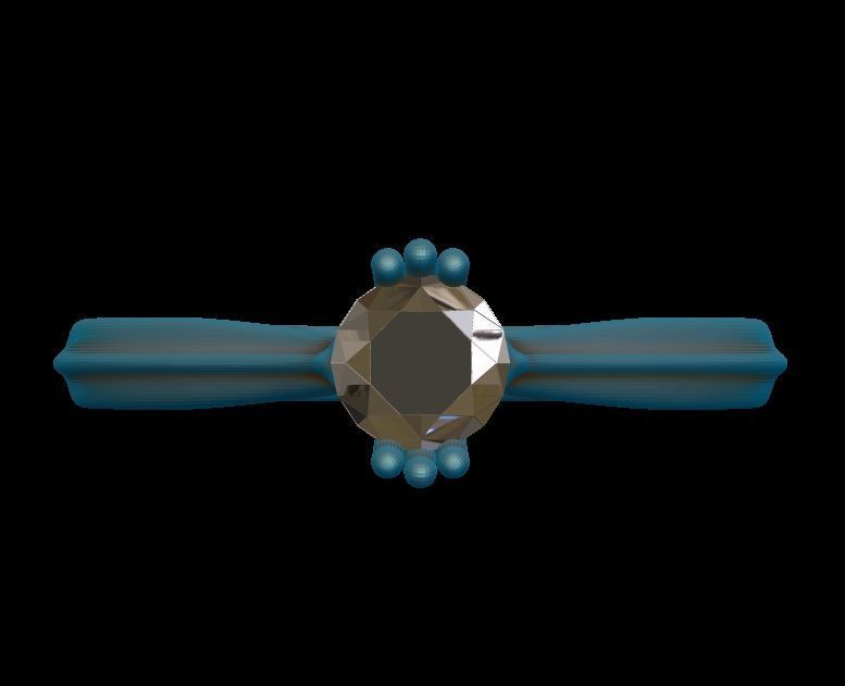 Solitaire Engagement Ring 02 3D print model_30