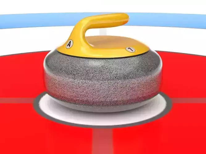 Curling Stone 3D model