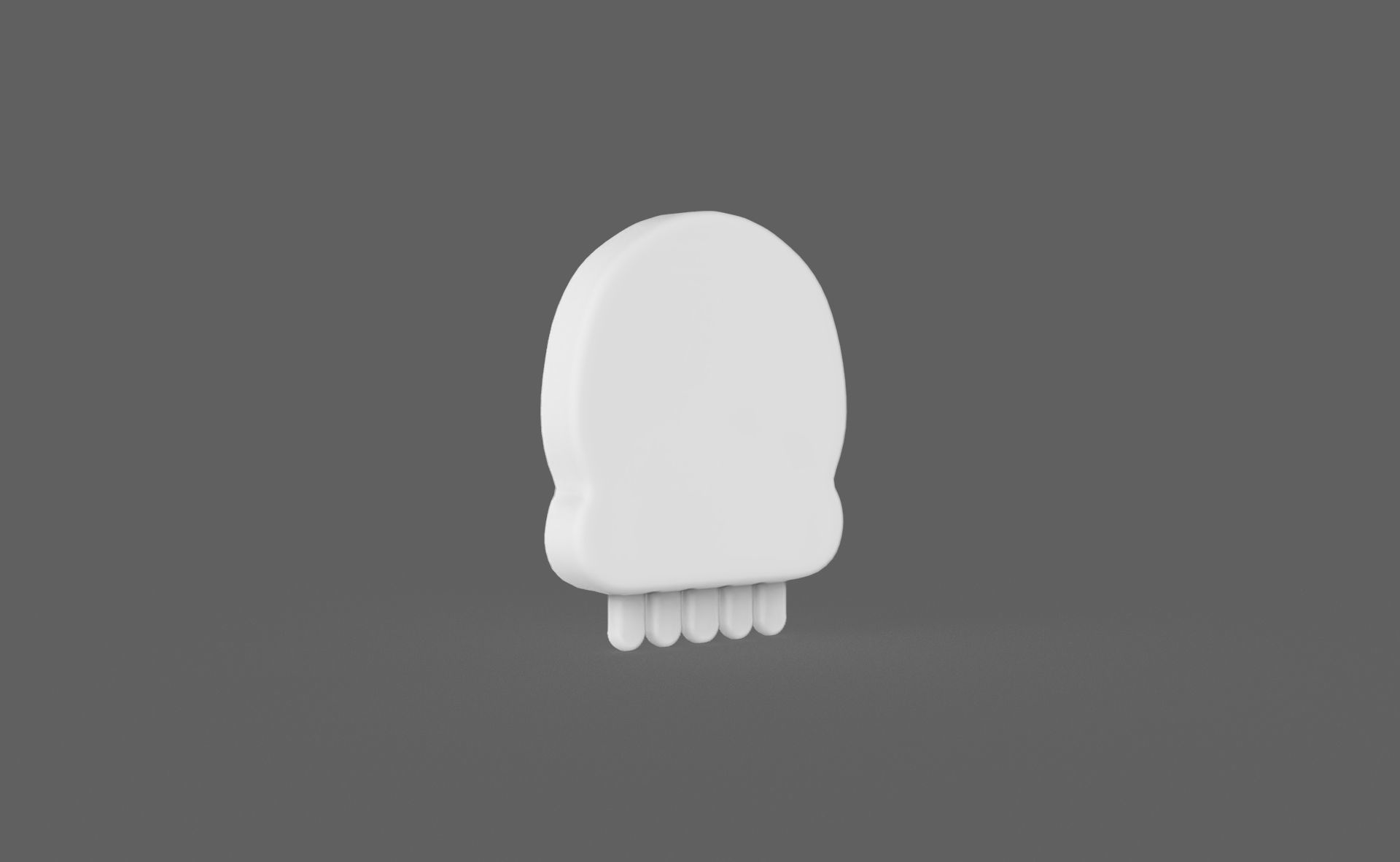 Prop112 Skull Emoji  Low-poly 3D model_5