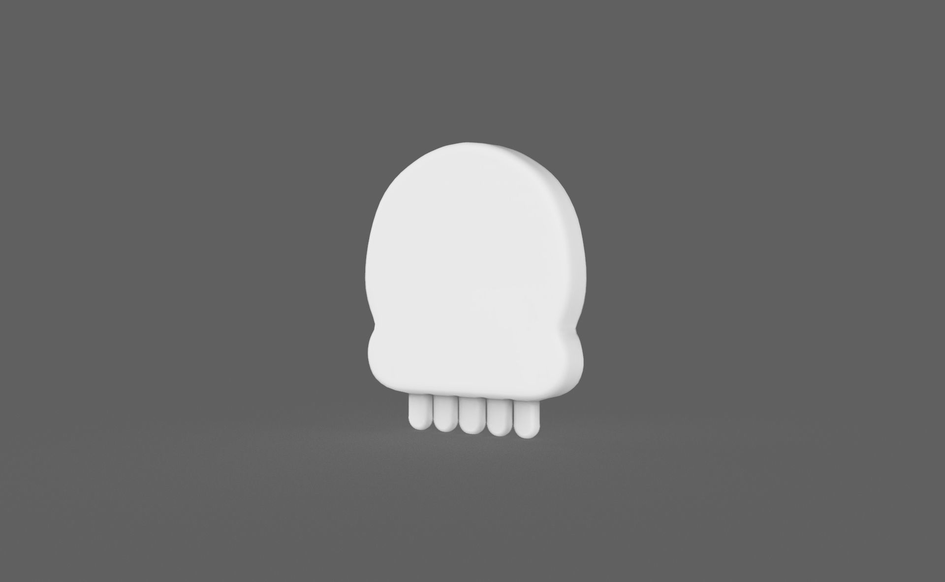 Prop112 Skull Emoji  Low-poly 3D model_11