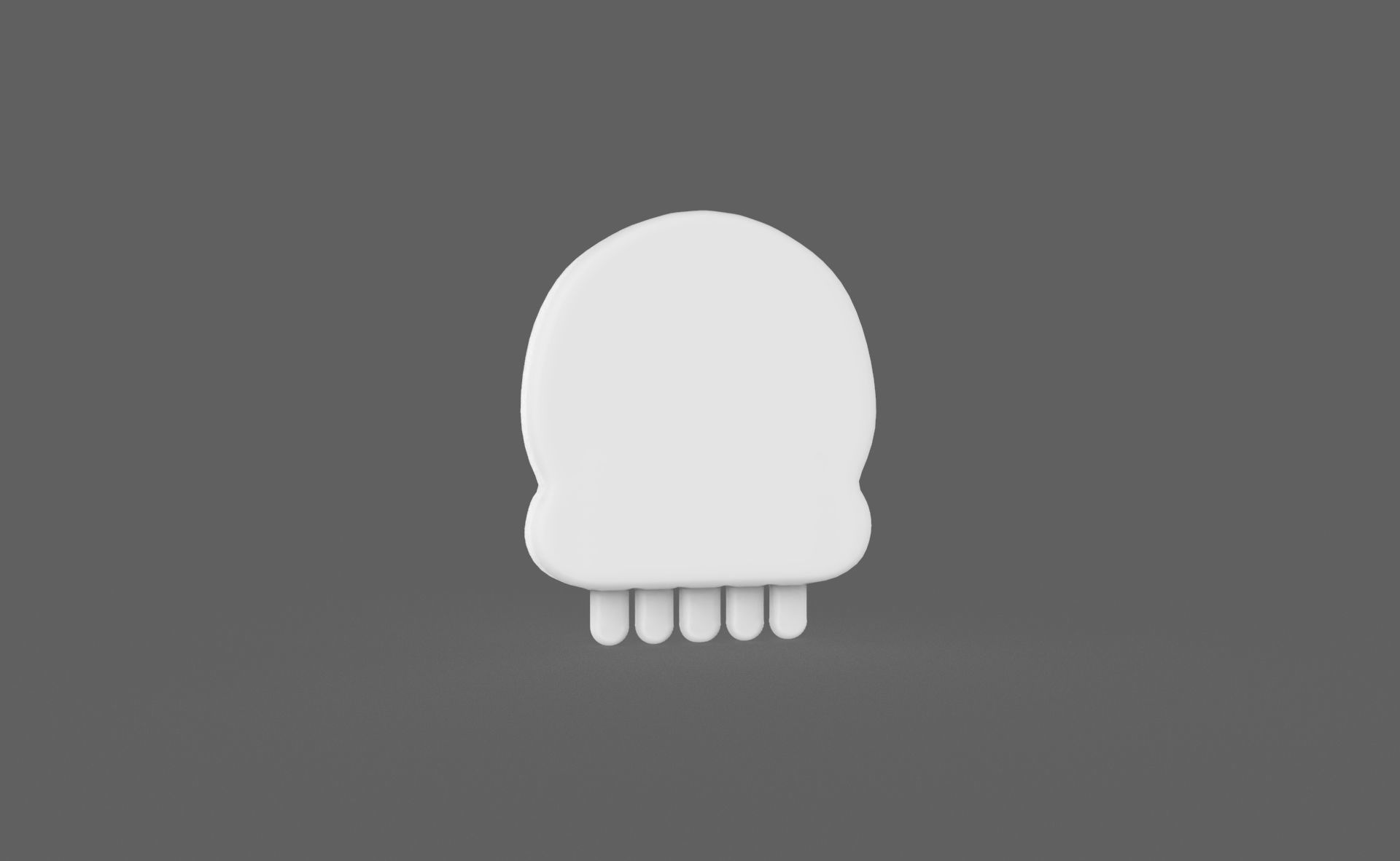 Prop112 Skull Emoji  Low-poly 3D model_6