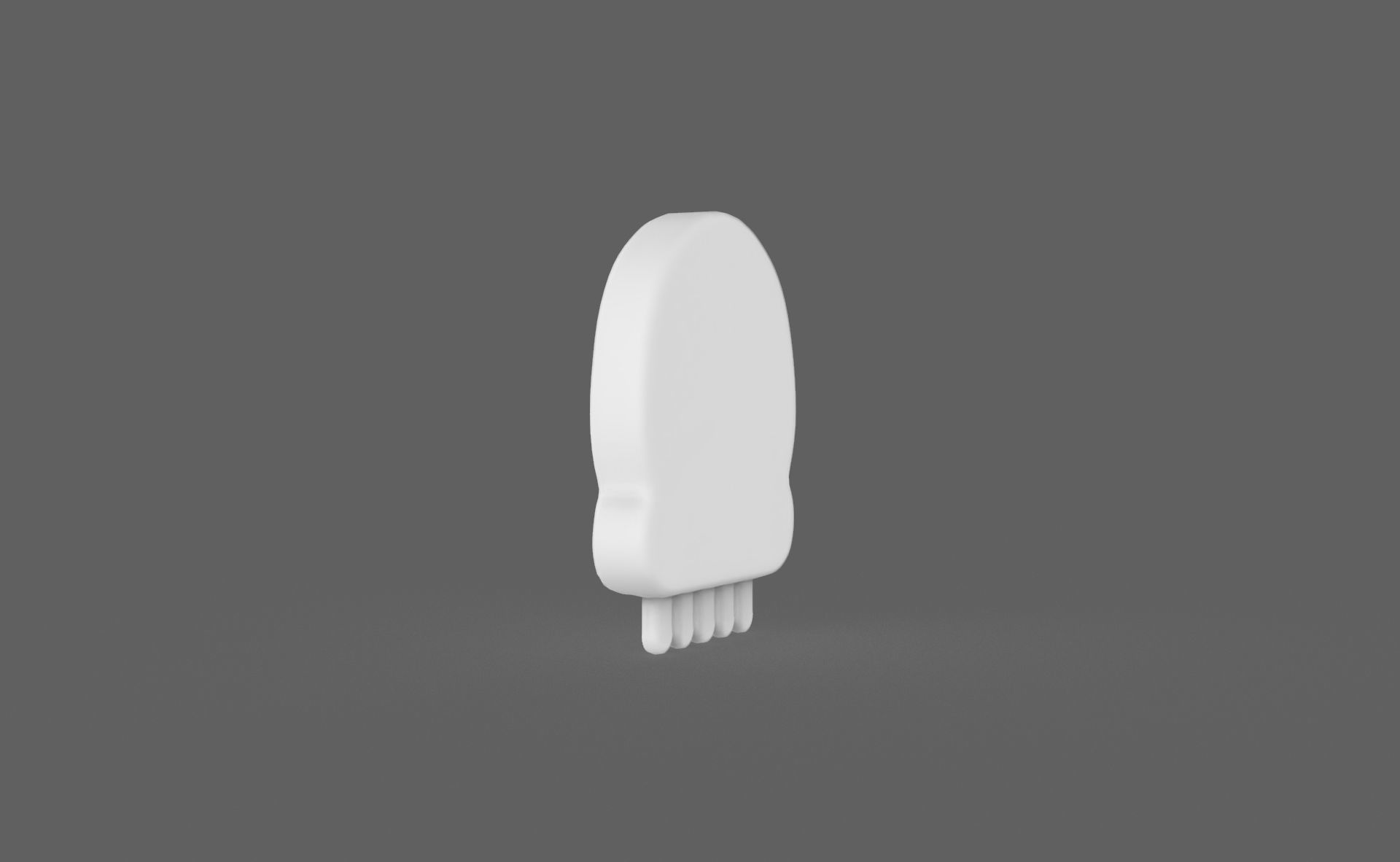 Prop112 Skull Emoji  Low-poly 3D model_4