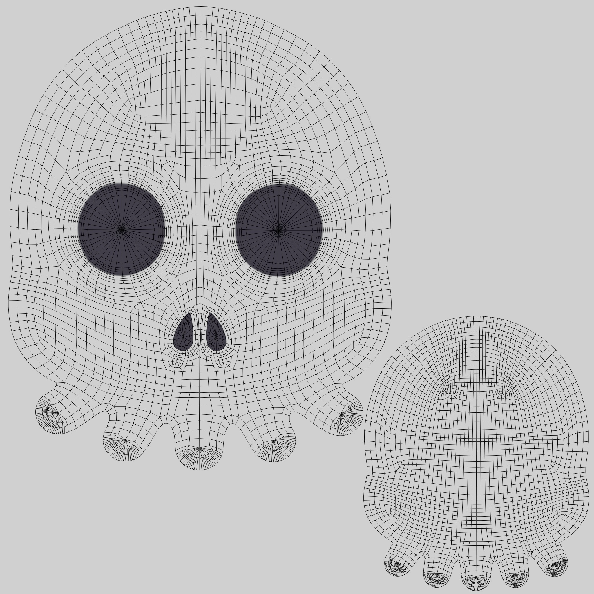Prop112 Skull Emoji  Low-poly 3D model_9