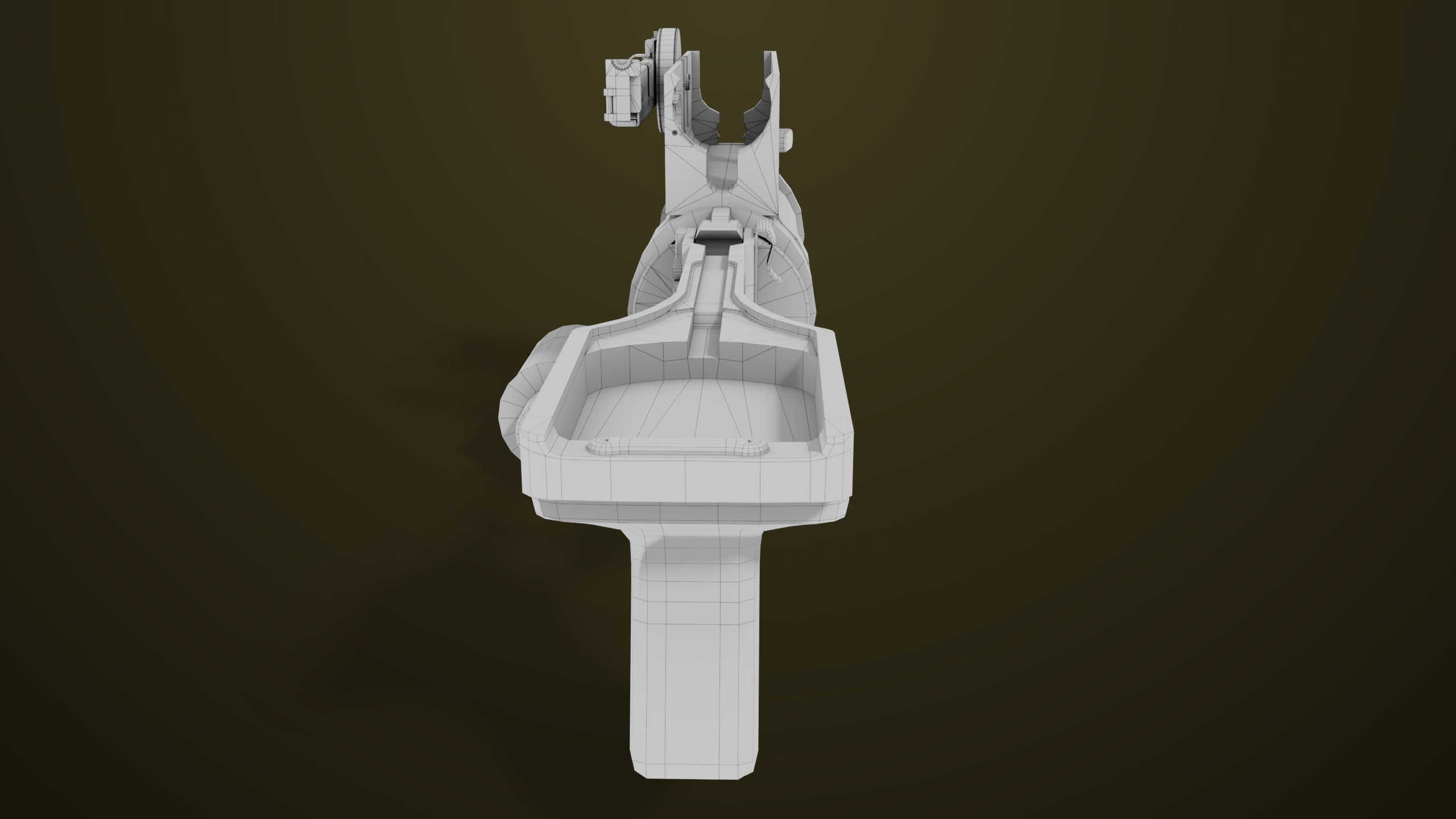 Light Machine Gun 10 Metal All PBR Unity UE Textures Low-poly 3D model_84