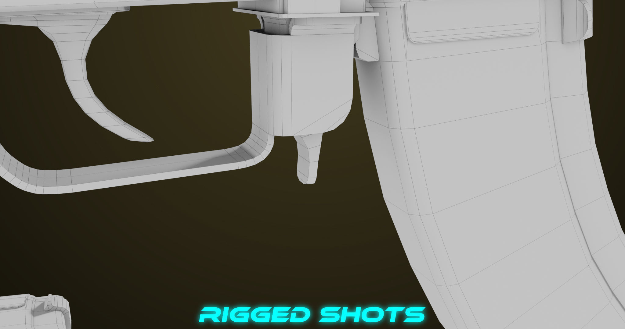 Light Machine Gun 10 Metal All PBR Unity UE Textures Low-poly 3D model_65