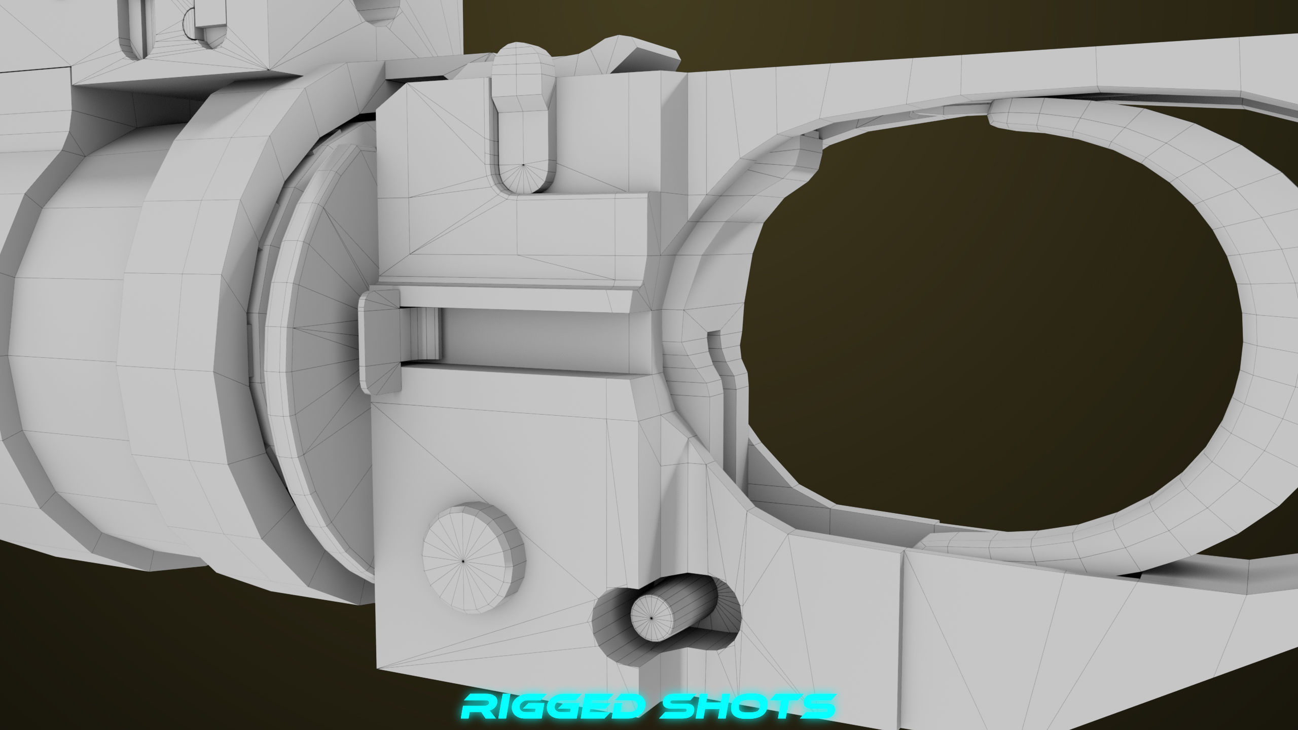 Light Machine Gun 10 Metal All PBR Unity UE Textures Low-poly 3D model_98