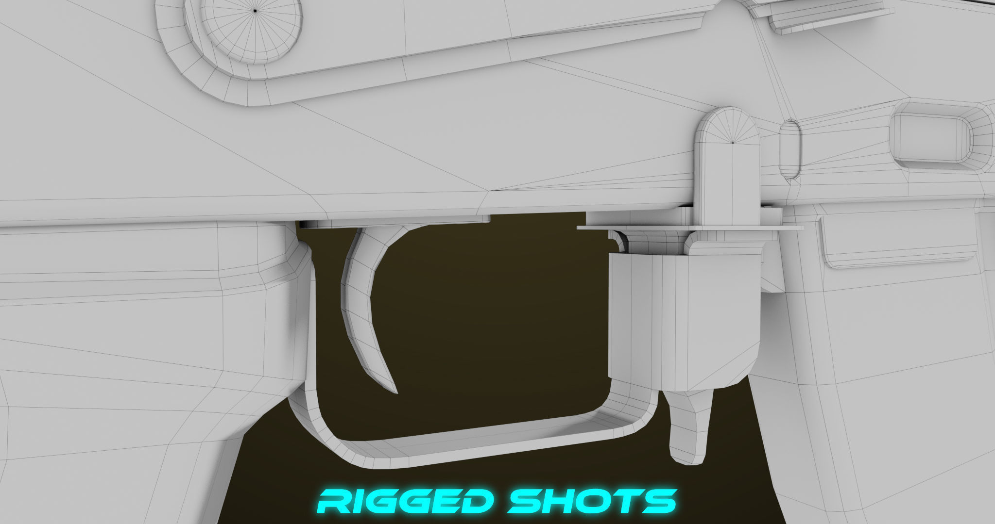 Light Machine Gun 10 Metal All PBR Unity UE Textures Low-poly 3D model_64