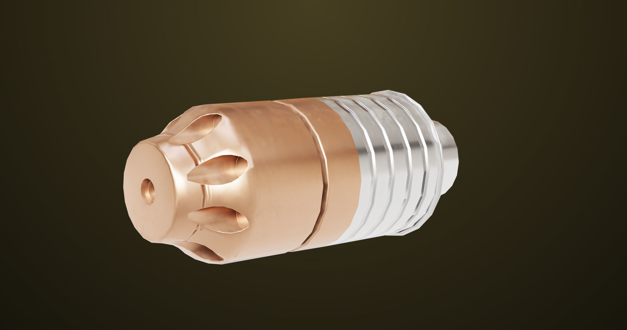 Light Machine Gun 10 Metal All PBR Unity UE Textures Low-poly 3D model_46