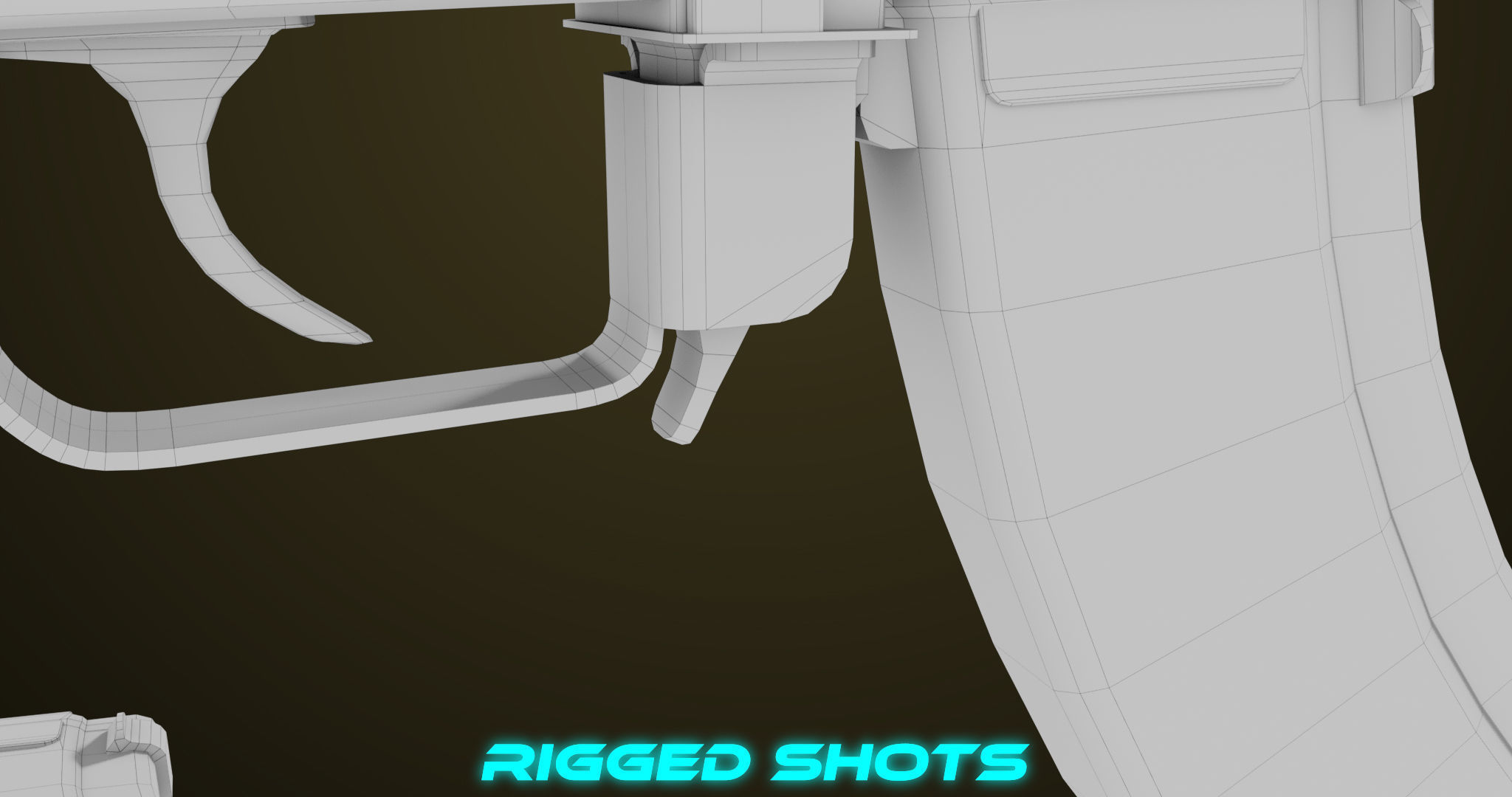 Light Machine Gun 10 Metal All PBR Unity UE Textures Low-poly 3D model_66